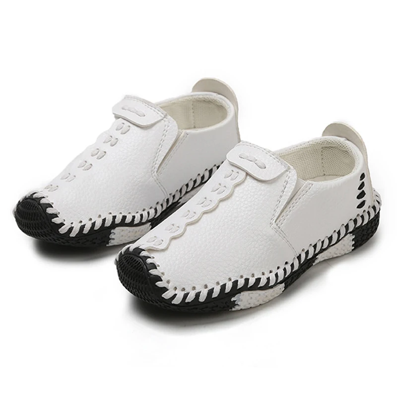 

2018 Autumn Kids Flock PU Leather Casual Shoes Boys Loafers Fashion Sport Toddler Boys Kids Sneakers Children Shoes for Girl