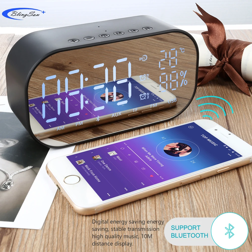 Bluetooth динамик громкой связи беспроводной стерео музыкальный плеер s поддержка