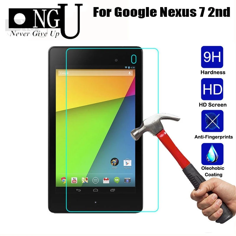 

Screen Protector For Google Nexus 7 1st 2nd 2 Gen I II One Two 2012 2013 7" Nexus7 Tablet Tempered Glass Guard 2.5D 9H Glass