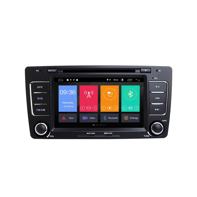 2Din Android 9 автомобильный DVD мультимедийный плеер для Skoda Octavia 2 3 A 5 A5 Yeti2009 2010 2011 2012 2013 радио головное устройство gps навигация