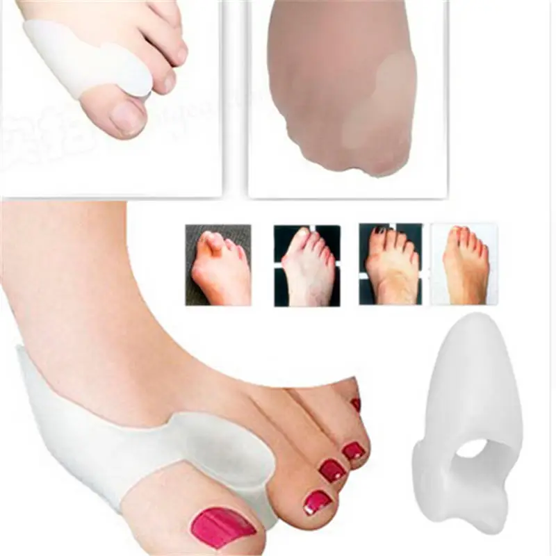 Soin de 2 pièces/paire pieds protecteur d'oignon en Gel de Silicone séparateur de redresseur d'orteils alignement soulagement de la douleur correcteur de pouce orthèses ► Photo 2/4