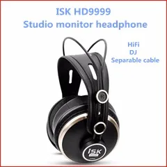 Оригинальные ISK HF-2010 Полуоткрытые мониторные наушники стерео HiFi DJ fone de ouvido профессиональный студийный мониторинг Auriculares