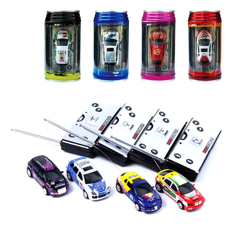 High Quality Multicolor Coke Can Mini Speed RC Remote Control Racing Car Vehicle Gift for Kids
