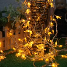 Комната свадебные декоративные огни пятиконечная звезда светодиодный фонарь вспышка струнные огни gypsophila Открытый водонепроницаемый макет звездный свет