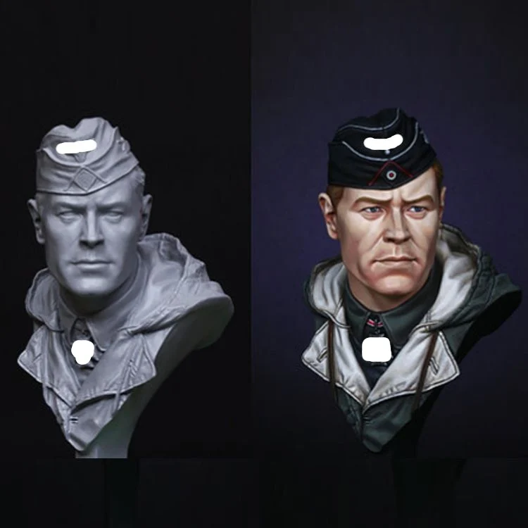 

1/10 Panzer Commander, Resin kit bust GK Military theme of WWII, Unassembled and unpainted kit