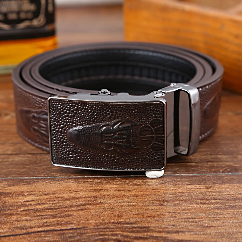 IFENDEI Belts Men Luxury Leather Fashion Designer Ceintures Crocodile ...