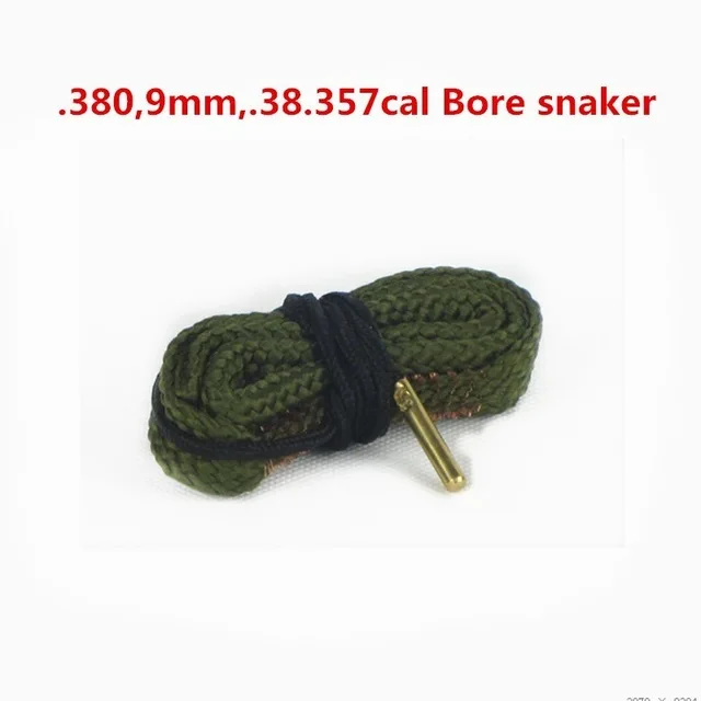 

Rifle Pistol Shotgun Cleaning Bore Snake .380 cal , 9mm , .38cal , .357 Calibre Gun Cleaner Boresnake Kit Hunting pinceis caza