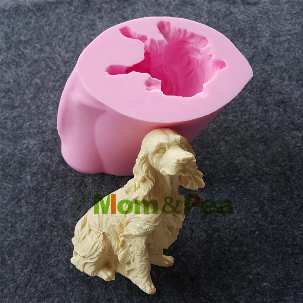 

Mom&Pea 1169 Free Shipping Dog Silicone Mold Cake Decoration Fondant Cake 3D Mold Soap Mold Food Grade