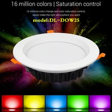 Miboxer DL-DOW25 Dimmable DALI 25 Вт RGB+ CCT светодиодный светильник совместим с DP3 сенсорной панелью/DL-POW1 выход DALI Bus источник питания