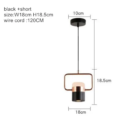 Скандинавские регулируемые Руки светодиодная люстра освещение покрытый дизайн промышленный подвесной светильник для отеля фойе зал светильники подвесной светильник - Цвет абажура: 1 head Black -Short