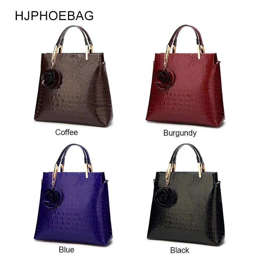  HJPHOEBAG Women's large-capacity crocodile pattern handbag casual crocodile shoulder bag Messenger  - 32997494471