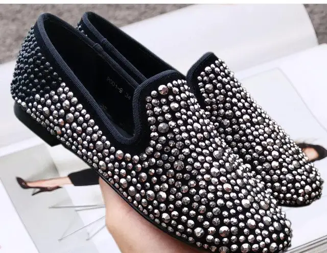 bling flat shoes