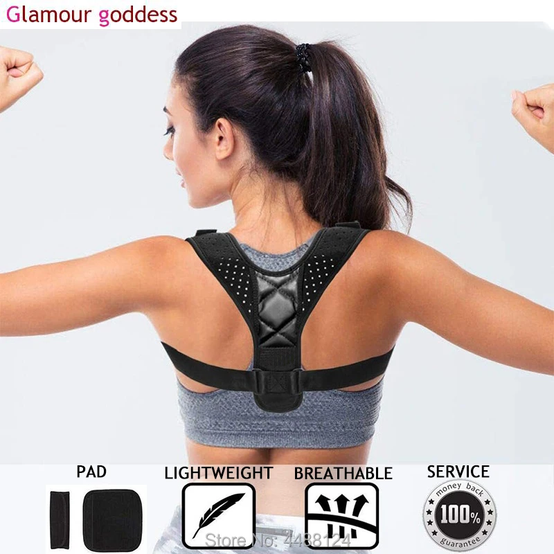 

2019 Medical Clavicle Posture Corrector Adult Children Back Support Belt Corset Orthopedic Brace Shoulder Correct Black Color