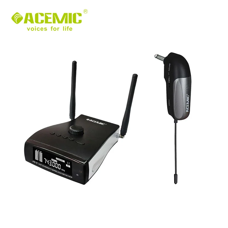 

ACEMIC PR-8/GT-2 Professional stage antenna diversity wireless guitar bass microphone system
