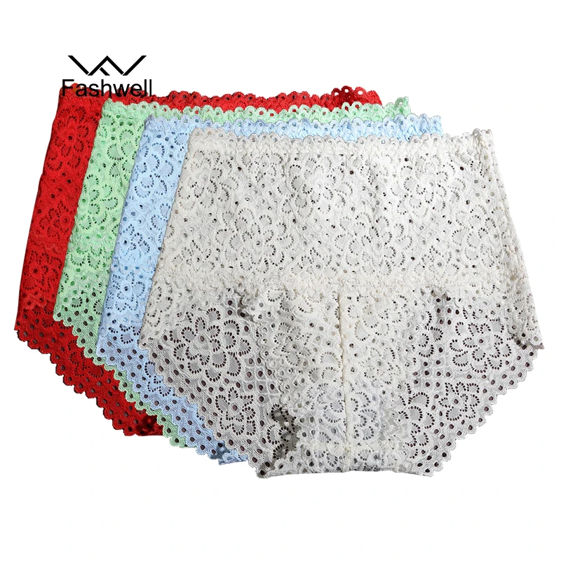 Fashion High Quality Sexy Cotton Briefs Women Panties Transparent Underwear Women Lace Women High Waist Panties 4 pieces/lot