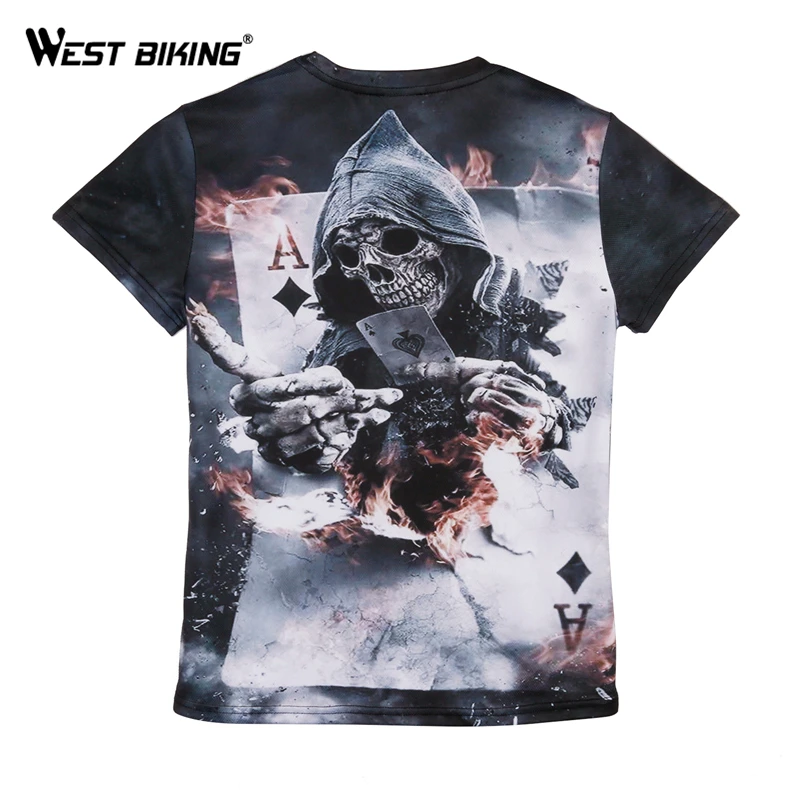 WEST BIKING Bicycle Jersey Men Short Sleeves Quick Dry Sport Clothes Running Cycling T-shirt Jersey Motocross MTB Cycling Shirt
