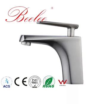 

Beelee Hot Selling Bathroom Basin Faucet Creative Electroplating Sink Faucet Black And Gold Copper Tap For Washroom Hotel
