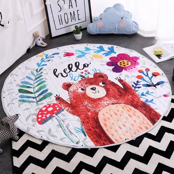 

Comwarm Cartoon Children Play Anti-Slip Mat Muti-function Toys Storage Bag Rug Baby Crawling Portable Living Room Rest Carpet