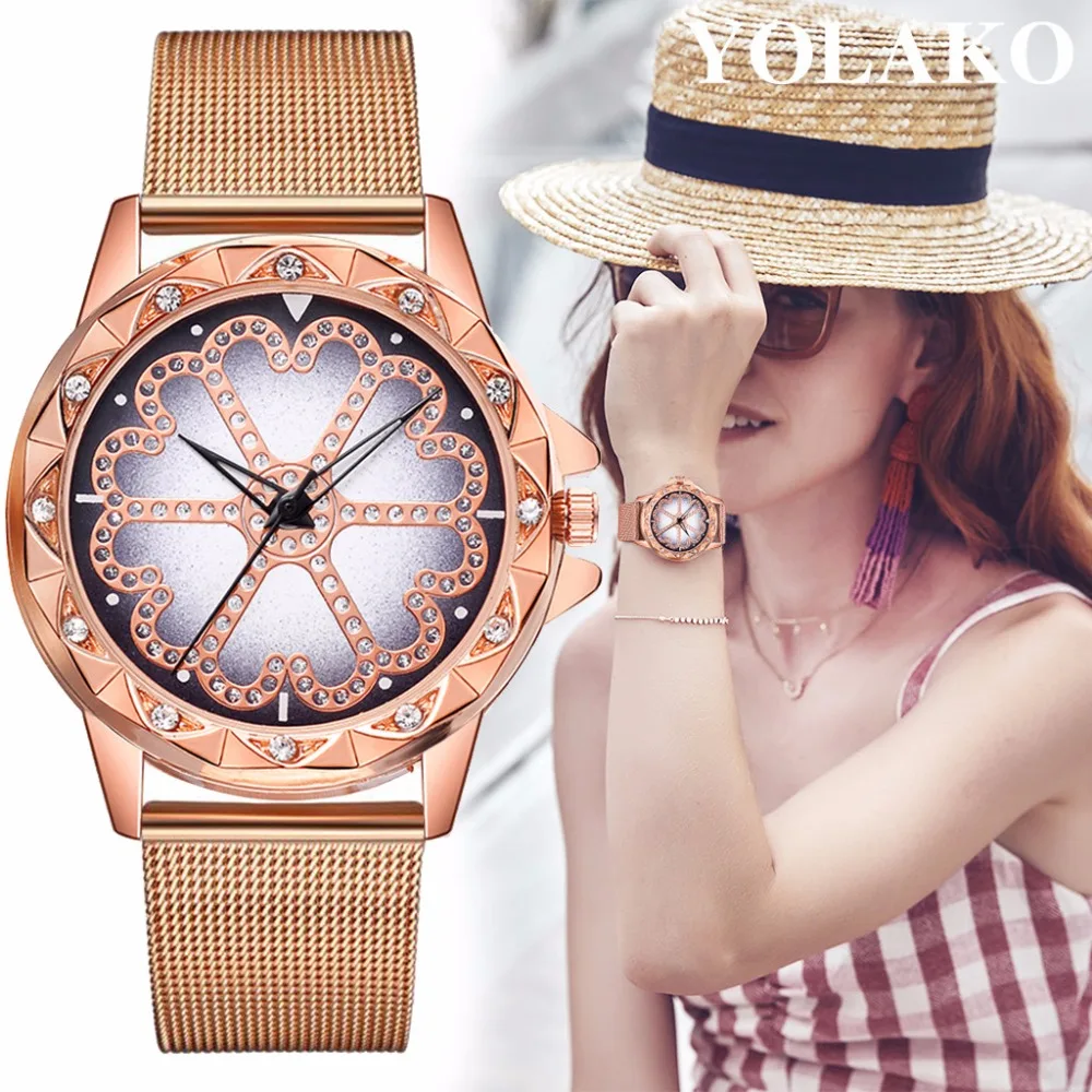 Mujer-Zegarek-Damski-Bayan-Kol-Saati-Relojes-Para-Quartz-Stainless-Steel-Women-Lucky-Flower-Rhinestone-Gogoey (4)