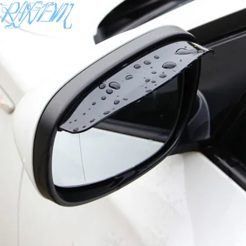 

2pcs Car Styling Rearview mirror rain eyebrow for Volkswagen VW Jetta MK5 MK6 Polo Scirocco Lavida Eos Bora