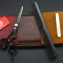 551#5,5 ''бренд фиолетовый дракон высшего класса Парикмахерские ножницы JP 440C 62HRC для дома и салона Парикмахерские ножницы для стрижки волос