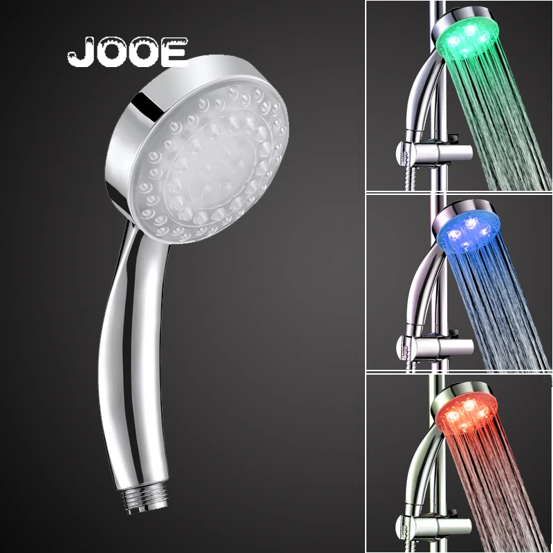 Jooe water temperature Led shower head Temperature sensor 3 or 7 light