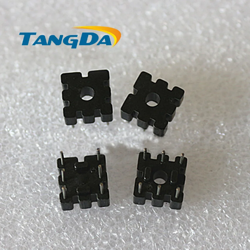 Tangda bobbin base holder 10*10mm 3+3pin 6p transformer Common mode