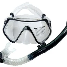 Дайвинг маска, трубка самбо Анти-туман очки сухой трубка оборудование для взрослых очки для плавания Подводное дыхательной трубки