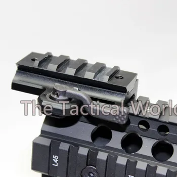 

Hunting Tactical Riser Scope Mount Quick Release for with 20mm Picatinny/Weaver Rail 4-Slot Universal QD Lever Lock Adaptor