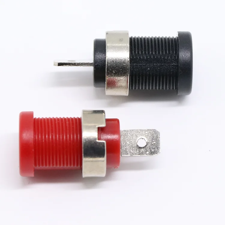 

10pc 4mm Banana Plugs Head Panel Mount Adapter Socket Current 1kv Insulated Safety Terminal Binding Post Nut Jack Wire Connector