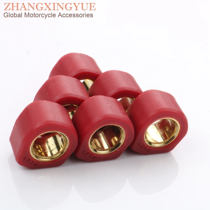

6PC High Performance Variator Weights Round 17x12mm 8G for Atala Hacker LC Hacker AT12 Racing 50cc