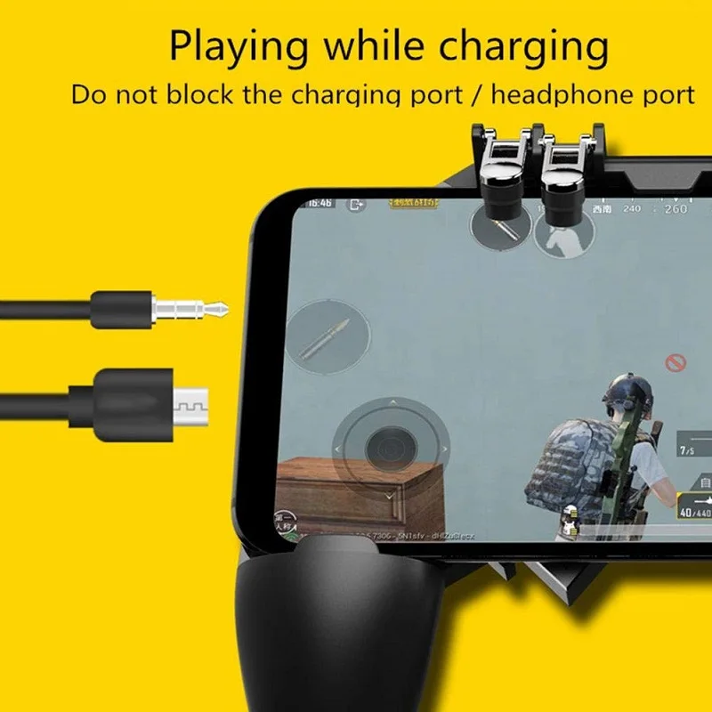Контроллер мобильный PUBG Кнопка оборот геймпад для IOS Android шесть 6 пальцев