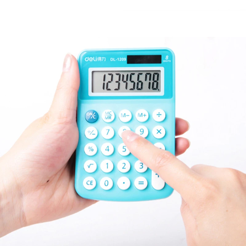 1 Piece Deli 1209 Calculator Mini Calculators Fice Small