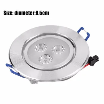 

3W LED Optimized Design Recessed Ceiling Downlight Spot Lamp Bulb Light Driver Anti-rust And Anti- Corrosion 2017 Top Sale