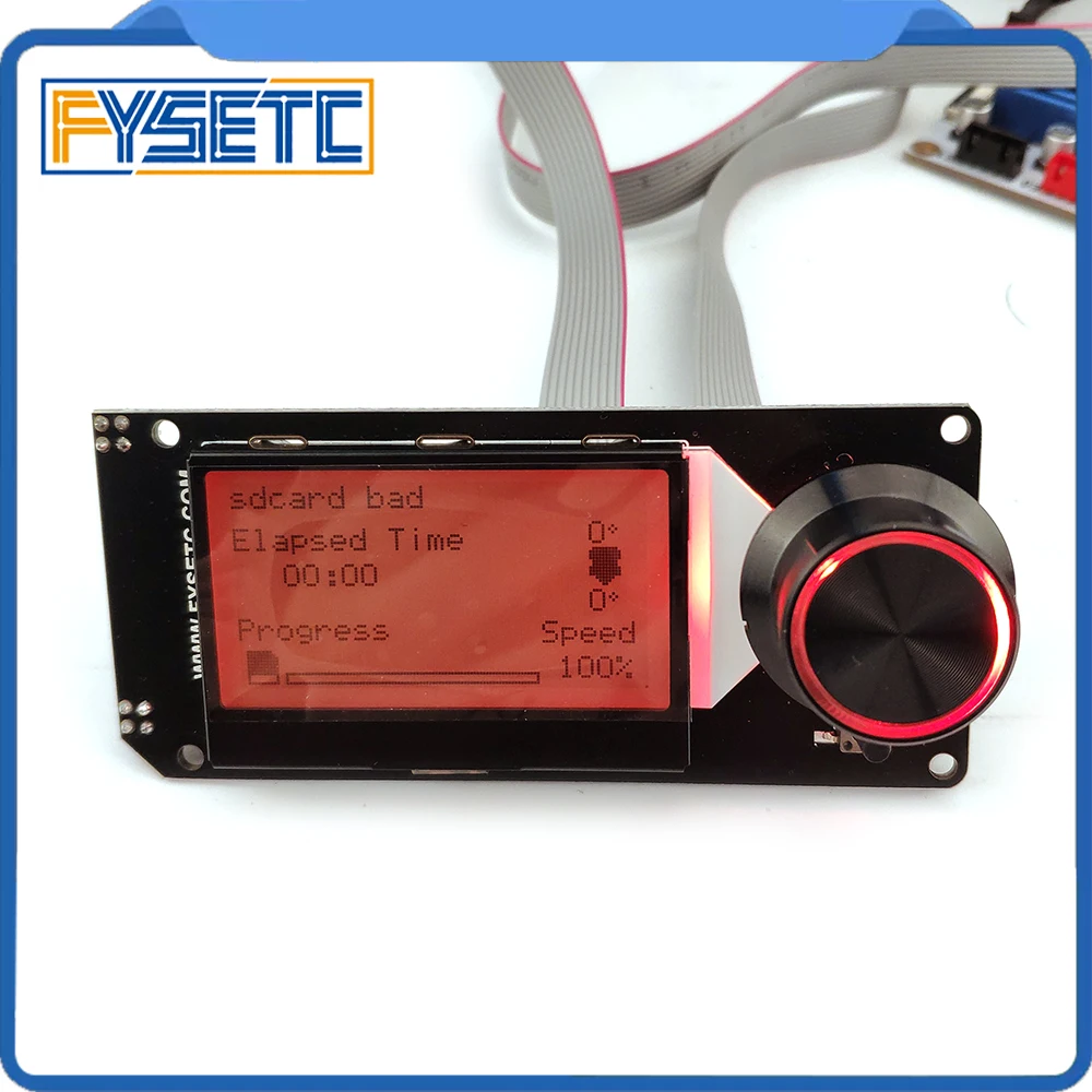 Tela Lcd com Cartão sd para Impressora 3d Display Preto Suporte Marlin Faça Você Mesmo Peças tipo a Mini12864 V2.1 Rgb Skr 12864