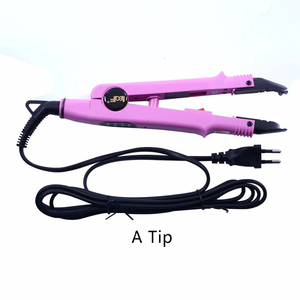1pc JR-611 A/B/C tip Professional Hair Extension Fusion Iron Heat Connector Wand Iron Melting Tool+EU outlet