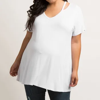 

Women Short sleeve Pregnant Clothes Maternity Solid Tops Women Short T-shirt Ropa Embarazada Lactancia Ropa Nursing Clothes