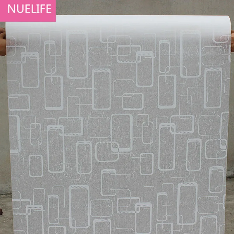 pvc 45x200cm geometric pattern window sticker balcony opaque bathroom