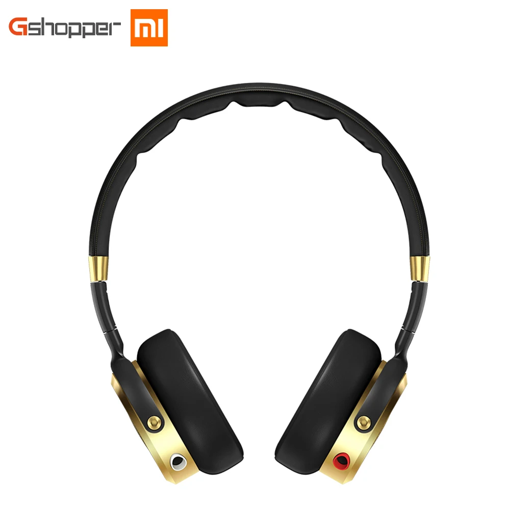 

Original Xiaomi Headphone Wired Control Hifi Headband Earphones Hi-Res Audio Built-in MEMS Microphone Black+Champagne Gold