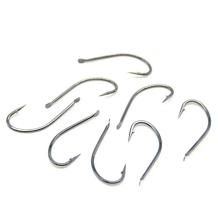 8pcs/lot 1.9cm*1.0cm Sea Jig Fishing Hooks Bulk High Carbon Steel Hooks