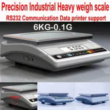 Точные цифровые лабораторные 6 кг x 0,1 г APTW419WA 6 кг-0,1g RS232 данных принт промышленные весы измерительные кухонные весы