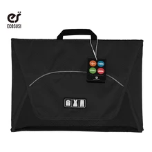 De ecosusi 17 “Camisa Corbata Organizador Bolsas de Embalaje Para Las Camisetas Carpeta Anti-arruga La Ropa Bolsa de Almacenamiento de Equipaje de Viaje maleta