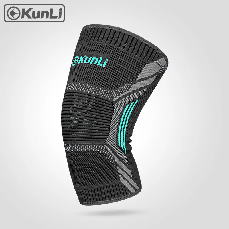 

KUNLI Kneepad sports safety Knee Pads Breathable warmth Training Elastic Knee basketball Run Support knee protector 1pcs