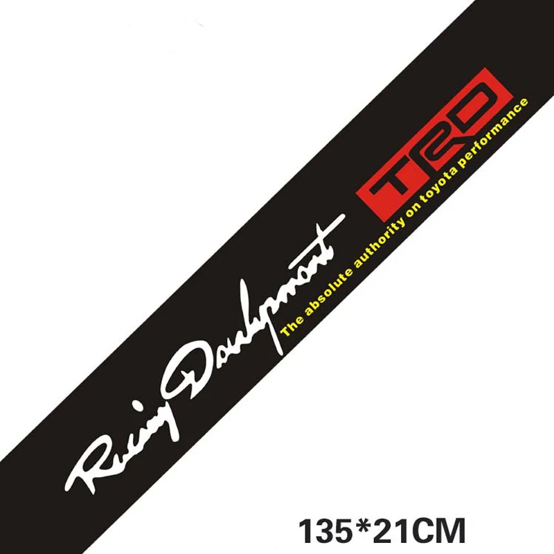 

Car Sticker TRD Racing Development Sticker Personalized Styling for TOYOTA Auto Front Windshield Decal Waterproof Vinyl Sticker