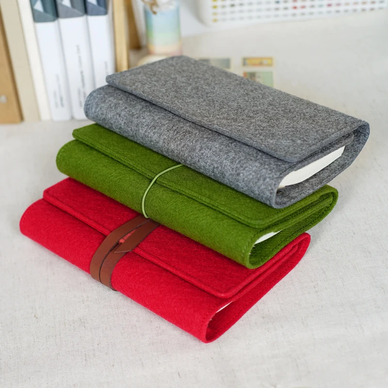 Блокнот-планировщик A6 из фетра ручной работы для ежедневных записей | Канцтовары