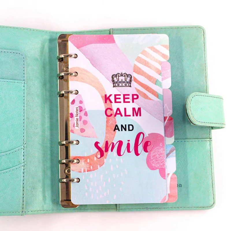 Jamie Notes Fantasy Keep Calm Series A5A6 планировщик разделители для Filofax спиральный блокнот указатель страниц аксессуары канцелярский магазин