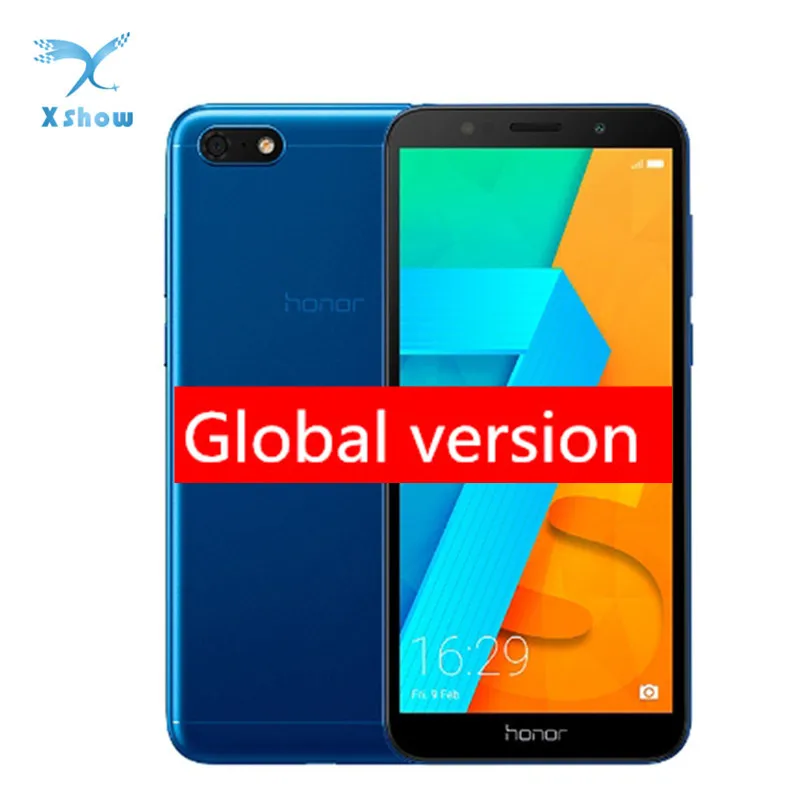 

Global Version HONOR 7S 5.45'' Quad Core Android 8.1 4G LTE Smartphone 13MP 5MP Dual Camera 3020mAh Mobile phone