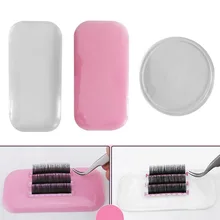 Extension de cils, support Flexible en Silicone, palette, outil porte-plateau, cils individuels réutilisables, facile à ramasser, 1 pièce