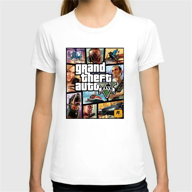 2017 Game Gta 4 T Shirt Summer GTA5 Women T shirt Fashion Camisa