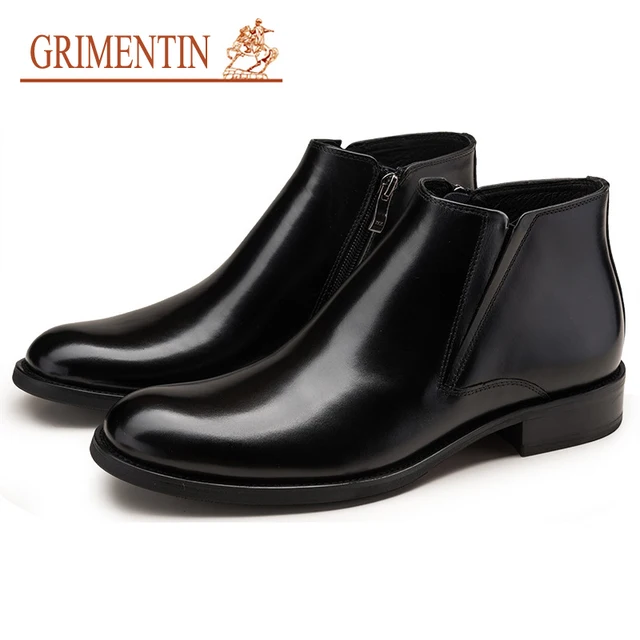 Grimentin Men Boots Leather Winter Fashion 2018 Italian Brand Mens Grimentin Men Boots Leather Winter Fashion 2018 Italian Brand Mens Ankle Genuine Business Office